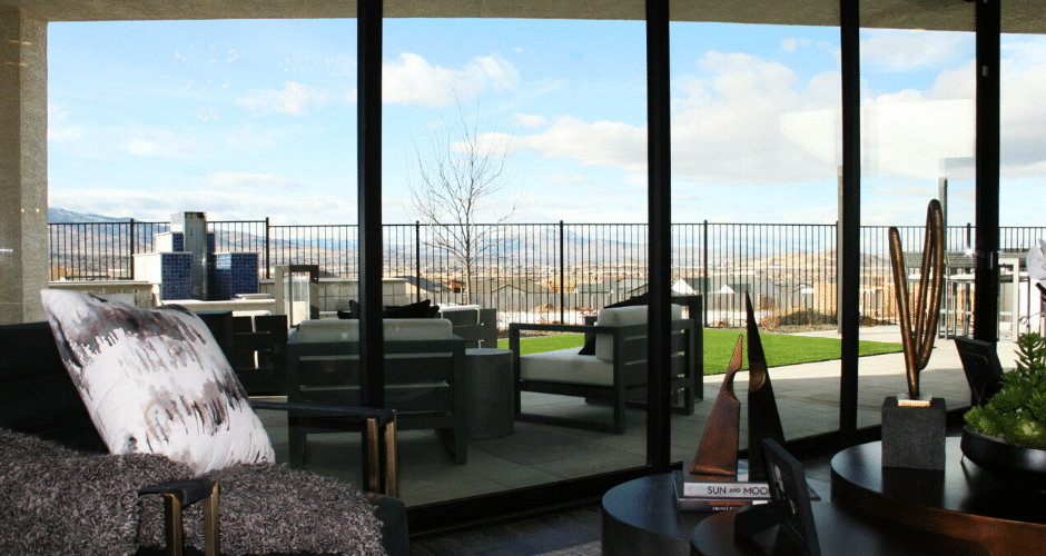 sliding glass outdoor living