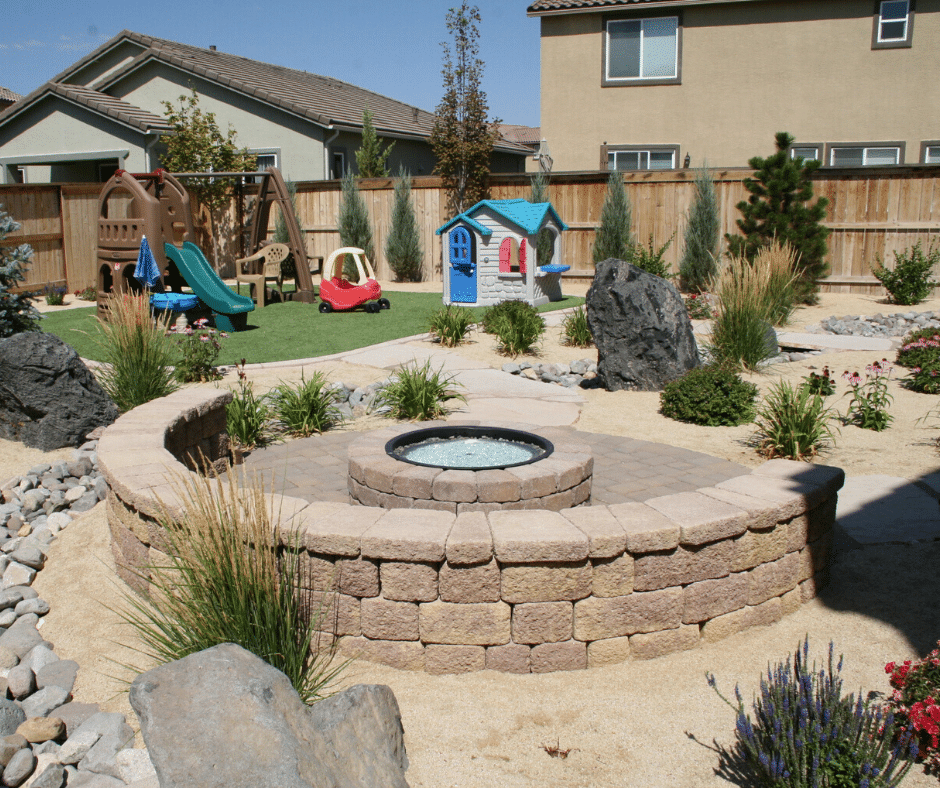 paver fire pit seating