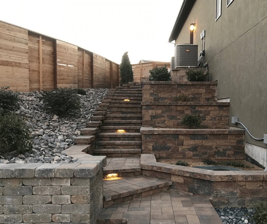 hardscaping paver steps