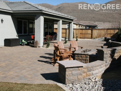 Paver Fire Pit and Patio