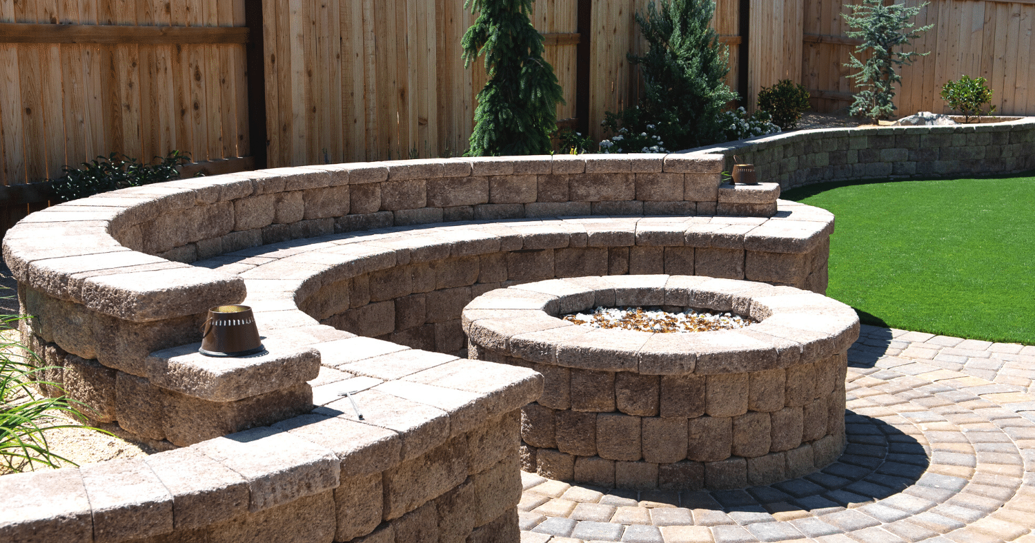 fire pit feature