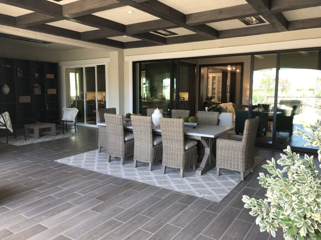 luxury resort-style dining area