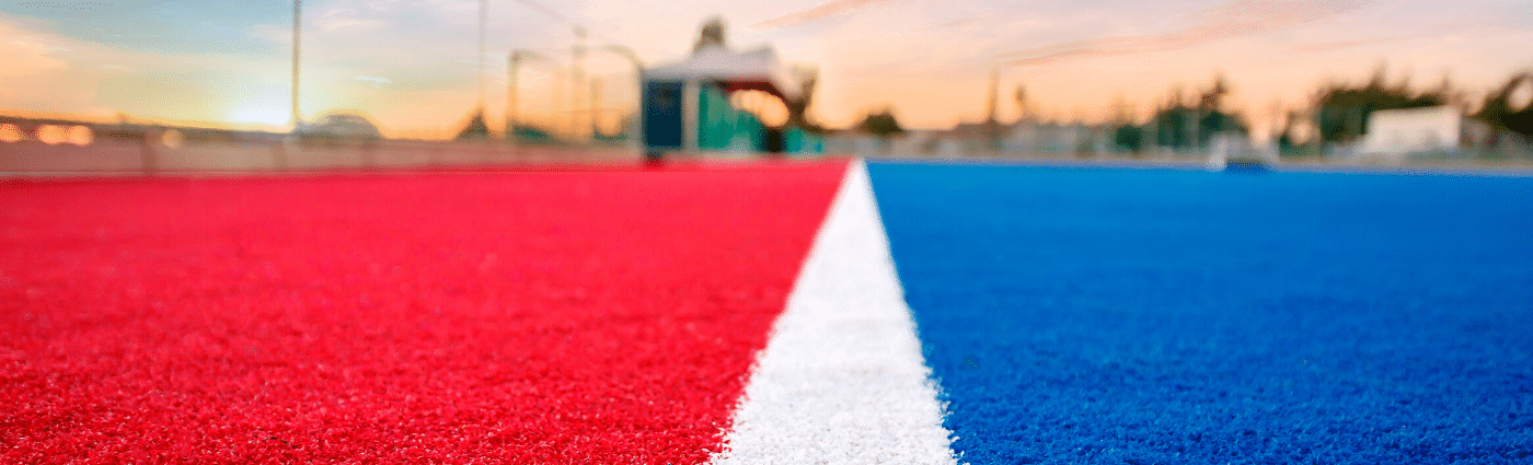 red white and blue astroturf colors