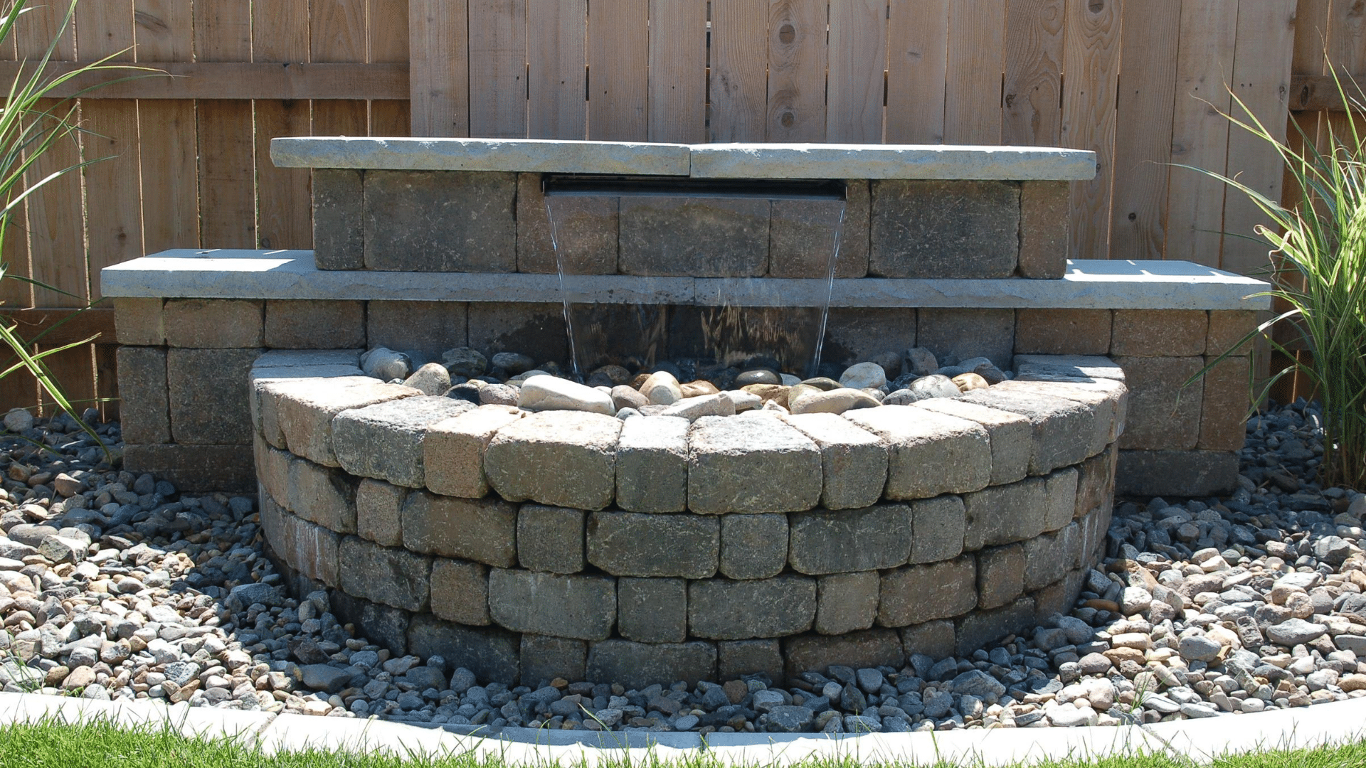 paver water feature
