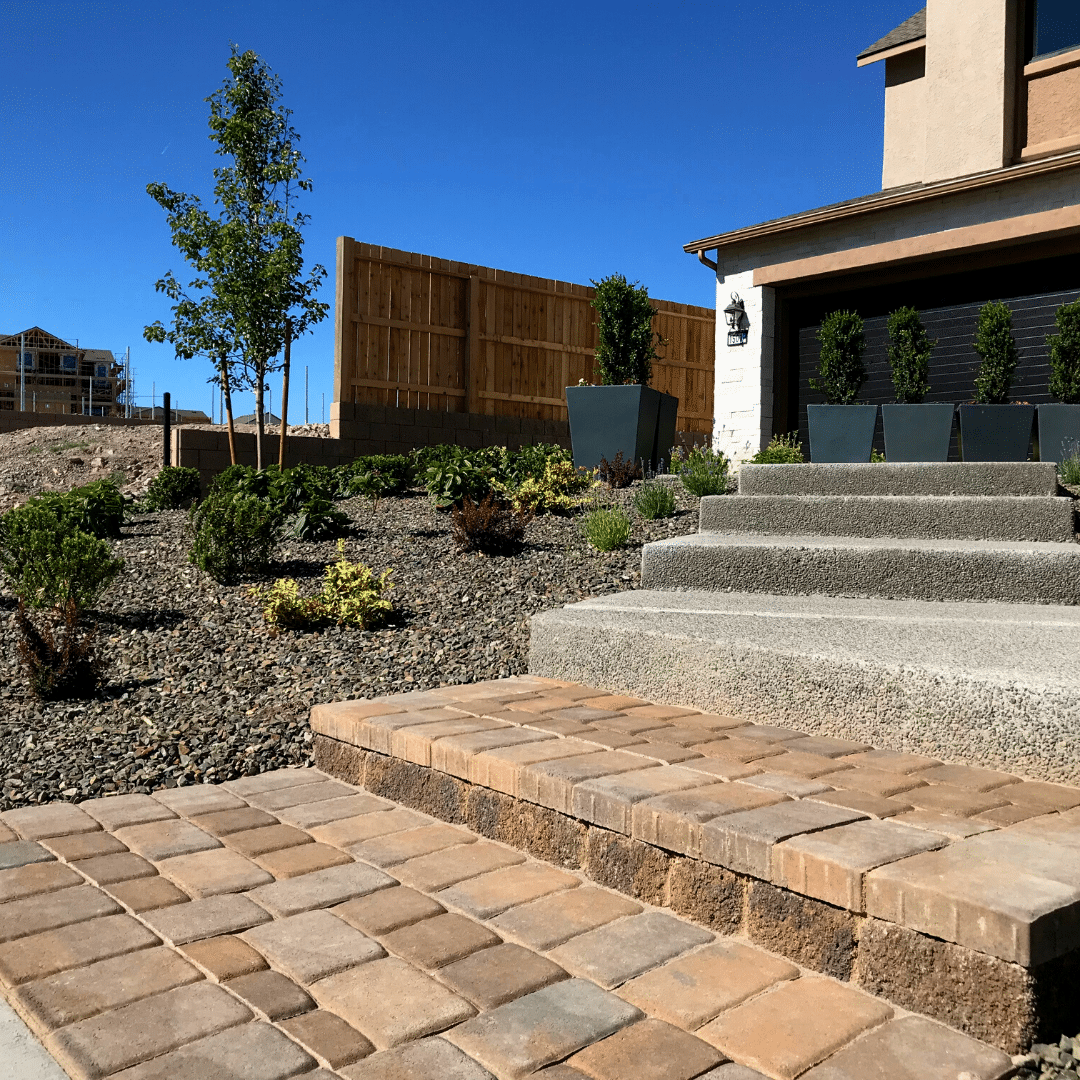 front paver steps