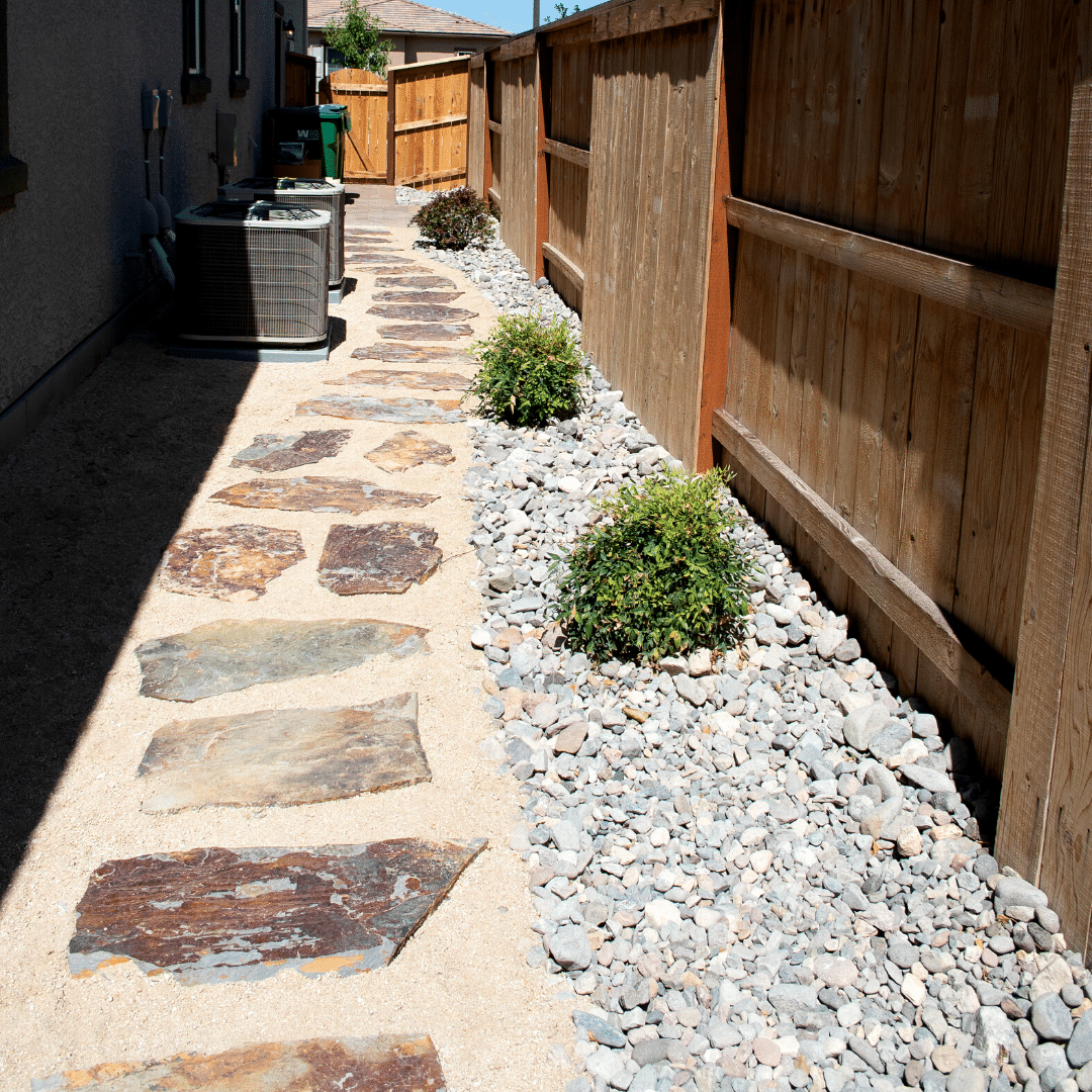 flagstone walkway