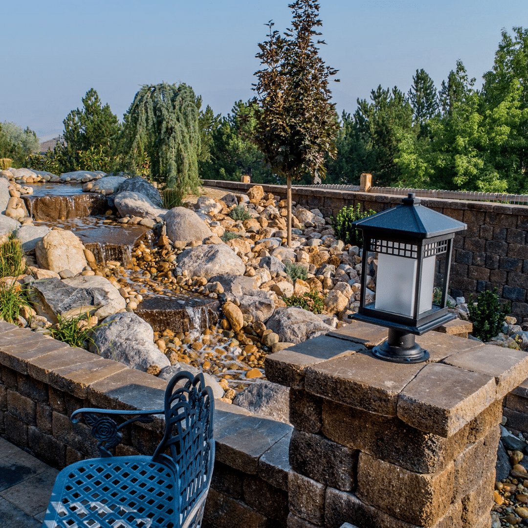 rock water feature