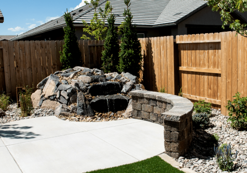 rock water feature