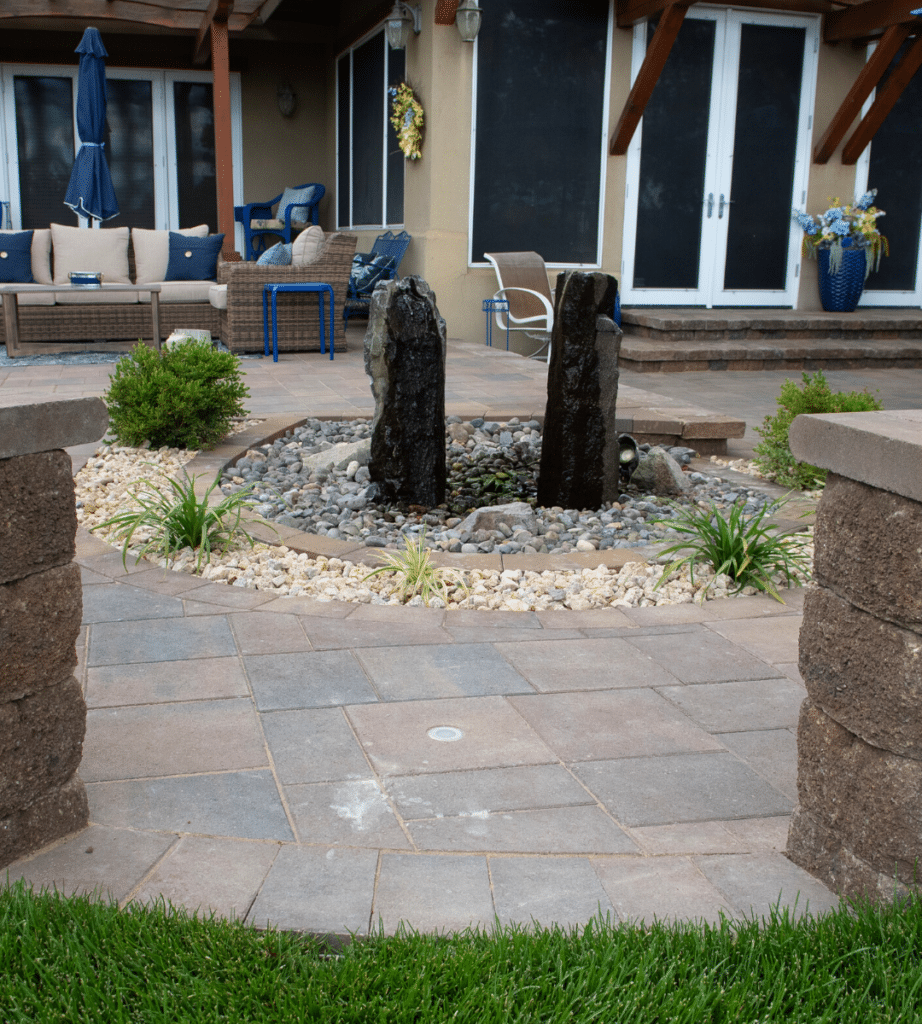 relaxing water feature zen